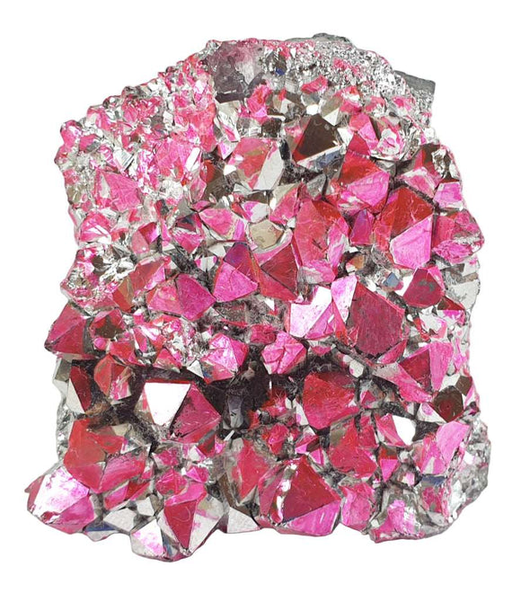Pink and Silver Aura Quartz Rough Cluster | Natural Crystals | Natural Crystal Clusters