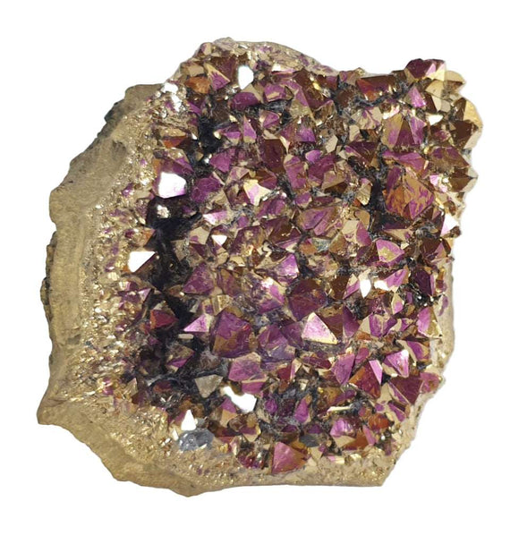 Gold and Purple Aura Quartz Cluster | Natural Crystals | Natural Crystal Clusters