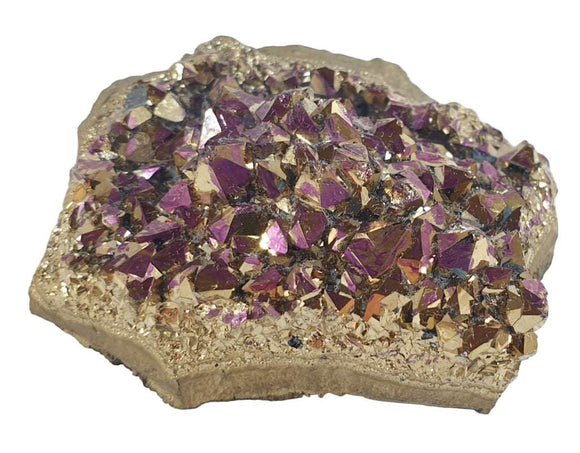 Gold and Purple Aura Quartz Cluster | Natural Crystals | Natural Crystal Clusters