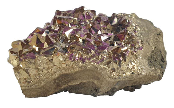 Gold and Purple Aura Quartz Cluster | Natural Crystals | Natural Crystal Clusters