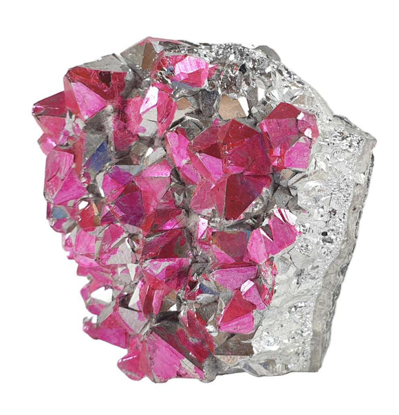 Pink and Silver Aura Quartz Rough Cluster | Natural Crystals | Natural Crystal Clusters
