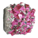 Pink and Silver Aura Quartz Rough Cluster | Natural Crystals | Natural Crystal Clusters