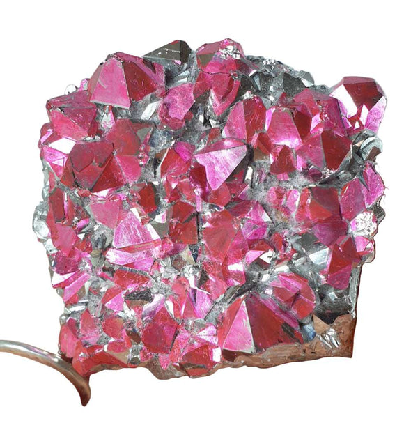 Pink and Silver Aura Quartz Rough Cluster | Natural Crystals | Natural Crystal Clusters
