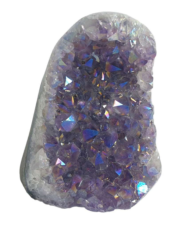 Mini Aura Amethyst Standing Cluster | Natural Crystals | Natural Crystal Clusters