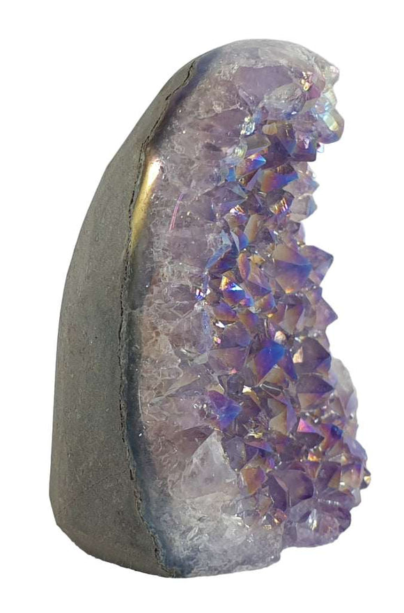 Mini Aura Amethyst Standing Cluster | Natural Crystals | Natural Crystal Clusters