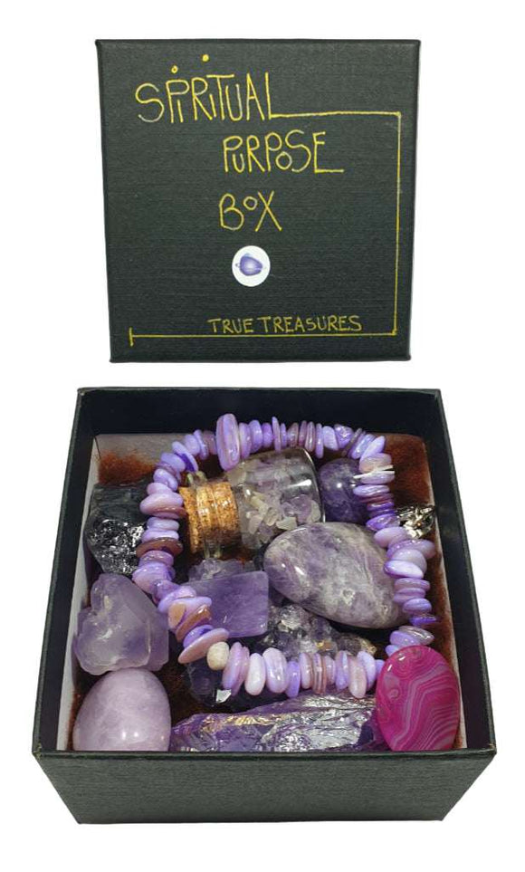 Spiritual Purpose Crystal Gift Box | Natural Crystals | Crystal Geodes