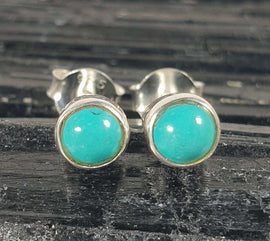 Turquoise Stud Earrings | Crystal Jewellery | Gemstone Earrings