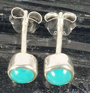 Turquoise Stud Earrings | Crystal Jewellery | Gemstone Earrings