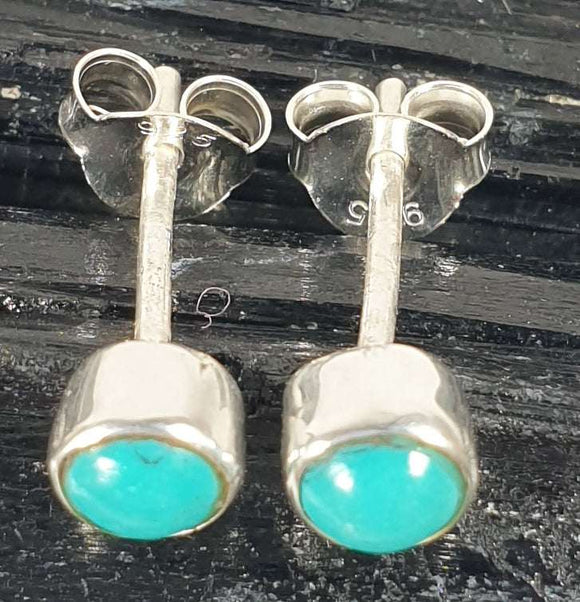 Turquoise Stud Earrings | Crystal Jewellery | Gemstone Earrings