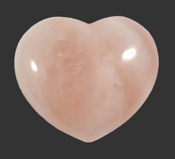 Rose Quartz Heart | Crystal Carvings | Polished Crystal Hearts
