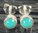 Turquoise Stud Earrings | Crystal Jewellery | Gemstone Earrings
