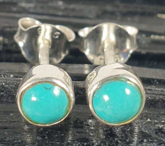 Turquoise Stud Earrings | Crystal Jewellery | Gemstone Earrings