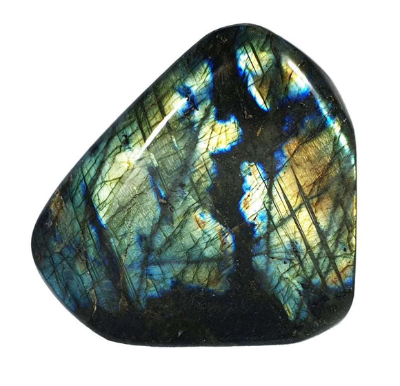 Green Blue Flash Labradorite Freeform (Large) | Cut & Polished Crystals | Polished Freeform Crystals