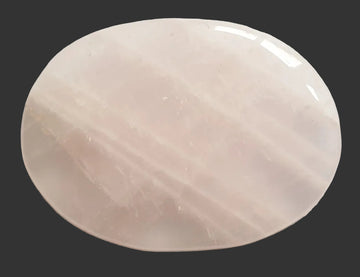 Rose Quartz Palm Stone | Cut & Polished Crystals | Polished Crystal Palm Stones