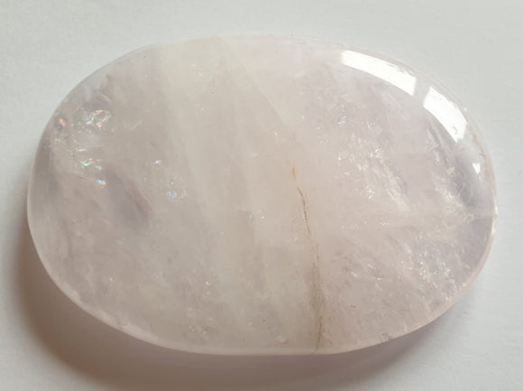 Rose Quartz Palm Stone | Cut & Polished Crystals | Polished Crystal Palm Stones