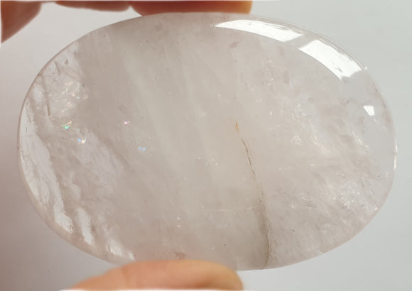 Rose Quartz Palm Stone | Cut & Polished Crystals | Polished Crystal Palm Stones
