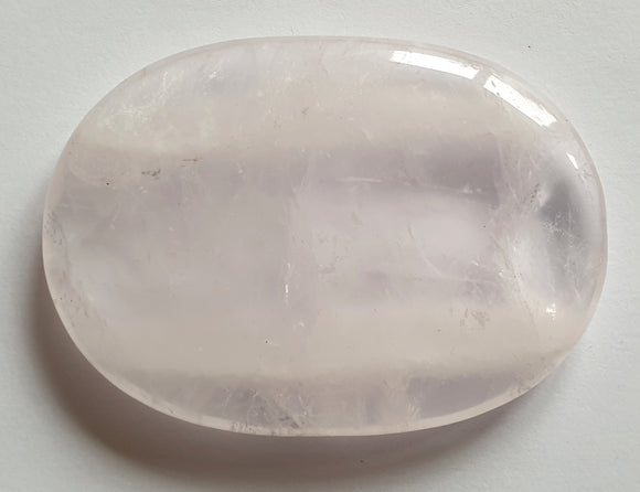 Rose Quartz Palm Stone | Cut & Polished Crystals | Polished Crystal Palm Stones