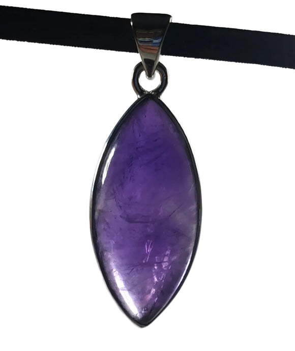 Marquise Amethyst Pendant | Crystal Jewellery | Crystal Pendants