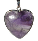 Amethyst Heart Pendant Tibetan Silver | Crystal Jewellery | Crystal Pendants