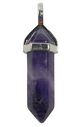 Chevron Amethyst Point Pendant | Crystal Jewellery | Point Pendants