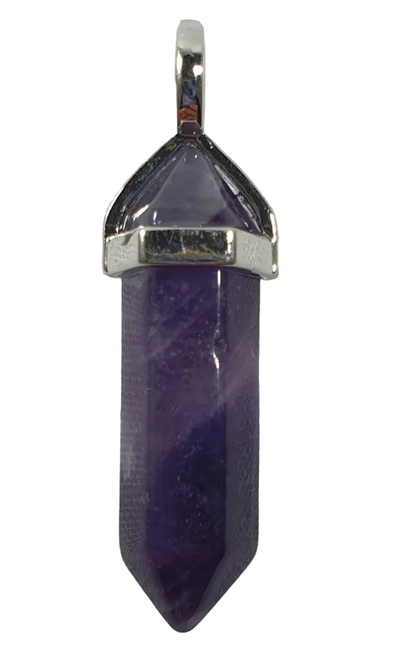 Chevron Amethyst Point Pendant | Crystal Jewellery | Point Pendants