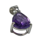 Amethyst Faceted Teardrop Pendant | Crystal Jewellery | Crystal Pendants
