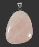 Rose Quartz Pendant Tibetan Silver (Large) | Crystal Jewellery | Crystal Pendants