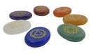 Chakra Symbol Crystal Set (Small) | Cut & Polished Crystals | Polished Crystal Thumb Stones