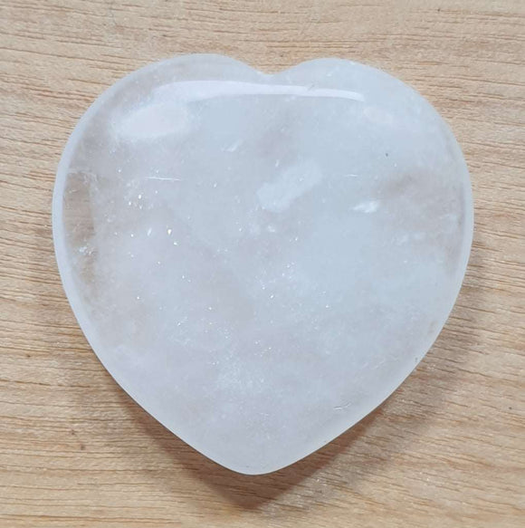 Mini Quartz Heart | Crystal Carvings | Polished Crystal Hearts