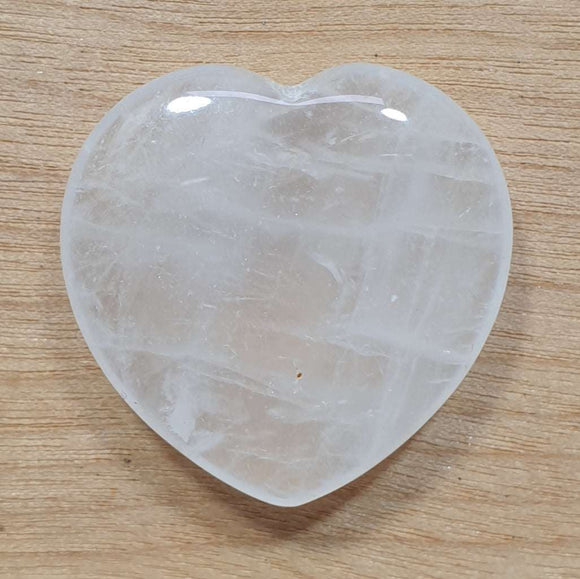 Mini Quartz Heart | Crystal Carvings | Polished Crystal Hearts