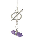 Amethyst Double Terminated Toggle Necklace | Crystal Jewellery | Crystal Pendants