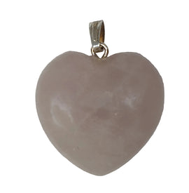 Rose Quartz heart Pendant REDUCED | Crystal Jewellery | Crystal Pendants