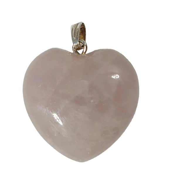 Rose Quartz heart Pendant REDUCED | Crystal Jewellery | Crystal Pendants