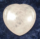 Rose Quartz Heart Thumb Stone | Cut & Polished Crystals | Polished Crystal Thumb Stones