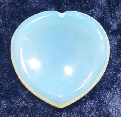 Opalite Heart Thumb Stone | Cut & Polished Crystals | Polished Crystal Thumb Stones