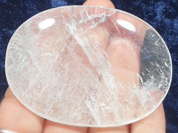 Quartz Palm Stone | Cut & Polished Crystals | Polished Crystal Palm Stones