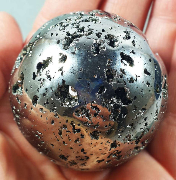 Pyrite Sphere Cluster | Crystal Carvings | Polished Crystal Spheres