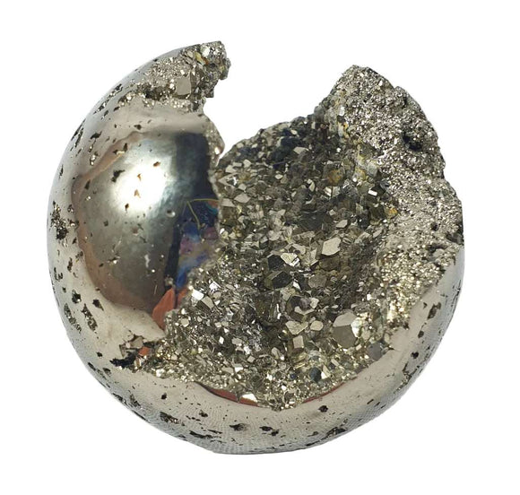 Pyrite Sphere Cluster | Crystal Carvings | Polished Crystal Spheres