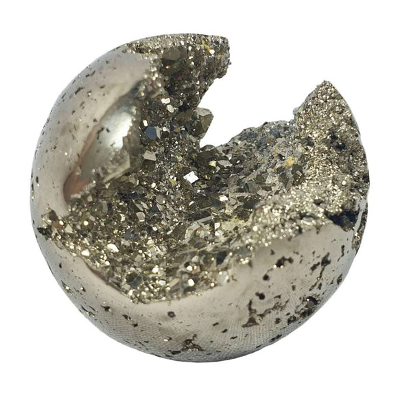 Pyrite Sphere Cluster | Crystal Carvings | Polished Crystal Spheres