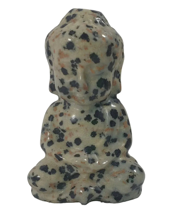 Dalmation Jasper Baby Buddha (S/M) | Crystal Carvings | Hand Carved Buddhas