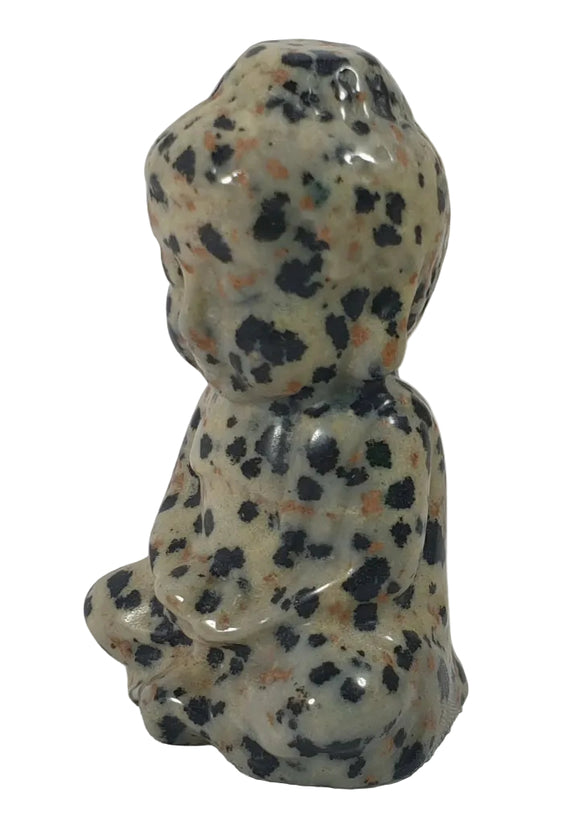 Dalmation Jasper Baby Buddha (S/M) | Crystal Carvings | Hand Carved Buddhas