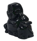 Black Obsidian Happiness Buddha (S/M) | Crystal Carvings | Hand Carved Buddhas
