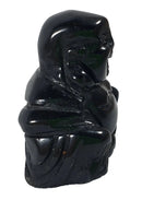 Black Obsidian Happiness Buddha (S/M) | Crystal Carvings | Hand Carved Buddhas