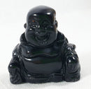Black Obsidian Happiness Buddha (S/M) | Crystal Carvings | Hand Carved Buddhas