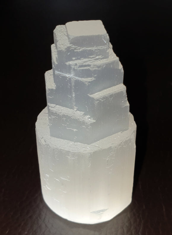 Mini Selenite Tower | Cut & Polished Crystals | Crystal Obelisks & Natural Points