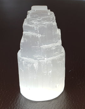 Mini Selenite Tower | Cut & Polished Crystals | Crystal Obelisks & Natural Points