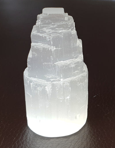 Mini Selenite Tower | Cut & Polished Crystals | Crystal Obelisks & Natural Points