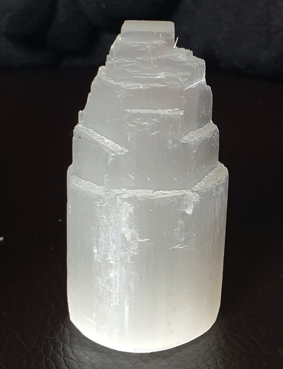 Mini Selenite Tower | Cut & Polished Crystals | Crystal Obelisks & Natural Points