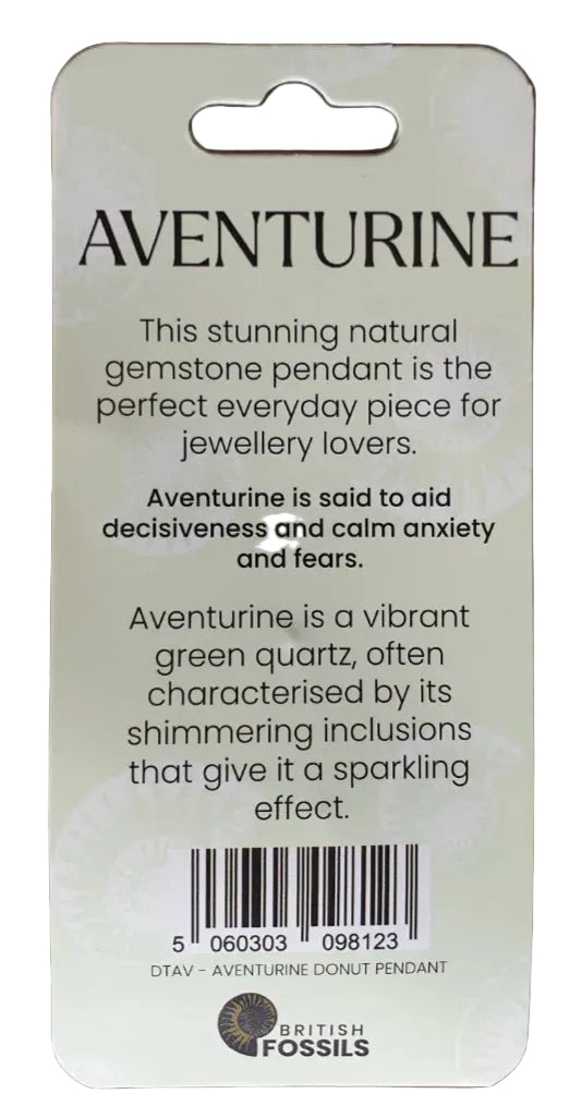 Aventurine Donut Necklace | Crystal Jewellery | Crystal Necklaces