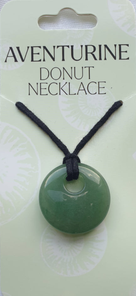 Aventurine Donut Necklace